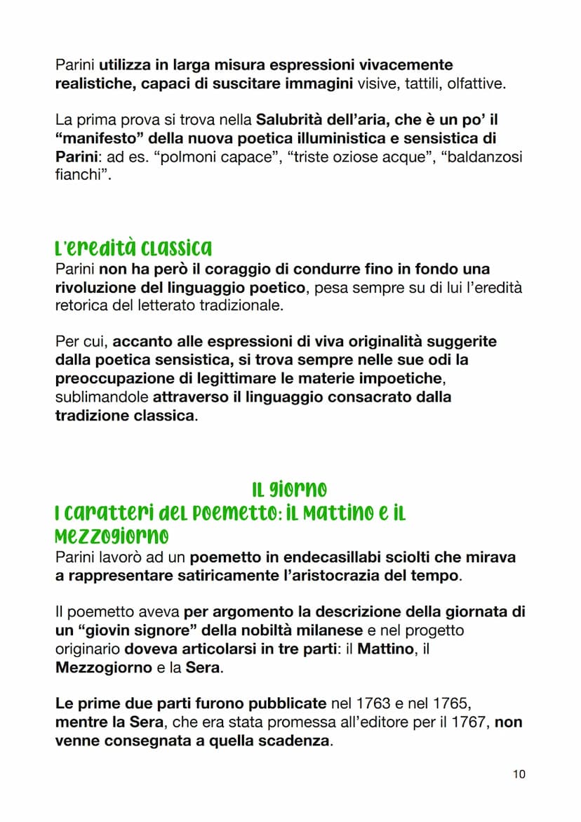Giuseppe Parini
La vita
IL Precettore
Giuseppe Parini nacque il 23 maggio 1729 a Bosisio, in Brianza,
da una famiglia di modeste condizioni.