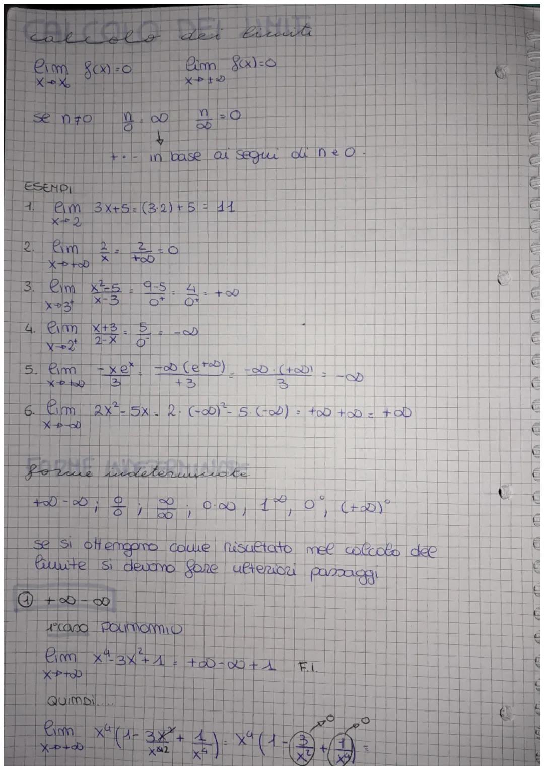calcolle det karate
limiti
Pim 8(x)=0
عهم
se no
ESEMPI
F
H.
X+2
eim 3x+5= (3-2) + 5 = 11
2. Pim 2 = 300-0
X
+∞
X→ +D
4. Pim
X-2*
0.00
↓
O
5.