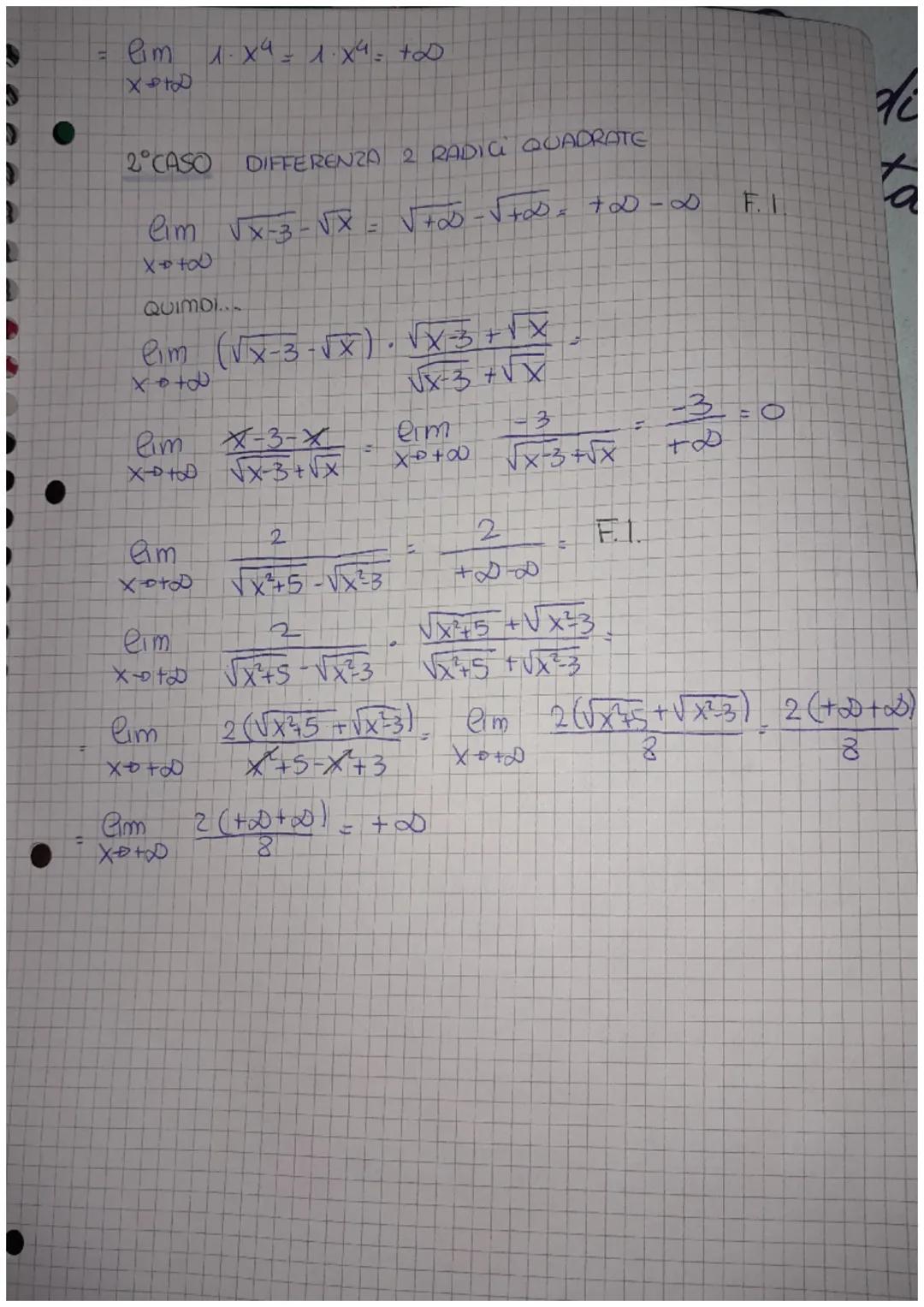 calcolle det karate
limiti
Pim 8(x)=0
عهم
se no
ESEMPI
F
H.
X+2
eim 3x+5= (3-2) + 5 = 11
2. Pim 2 = 300-0
X
+∞
X→ +D
4. Pim
X-2*
0.00
↓
O
5.