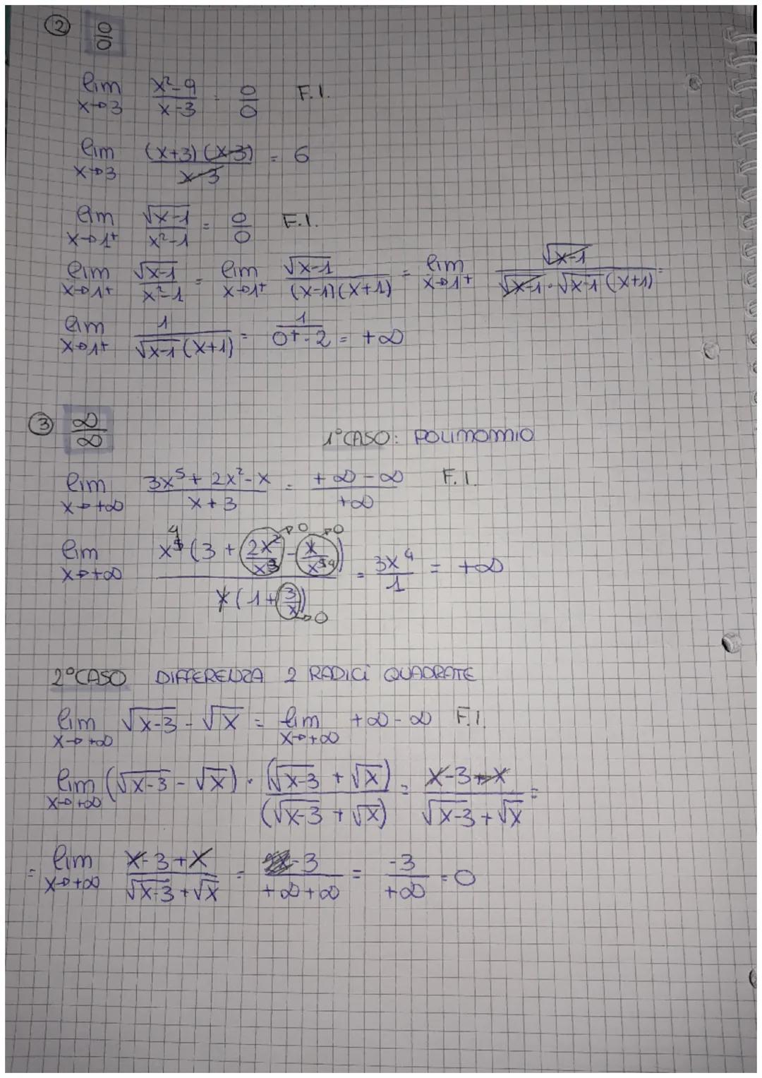calcolle det karate
limiti
Pim 8(x)=0
عهم
se no
ESEMPI
F
H.
X+2
eim 3x+5= (3-2) + 5 = 11
2. Pim 2 = 300-0
X
+∞
X→ +D
4. Pim
X-2*
0.00
↓
O
5.