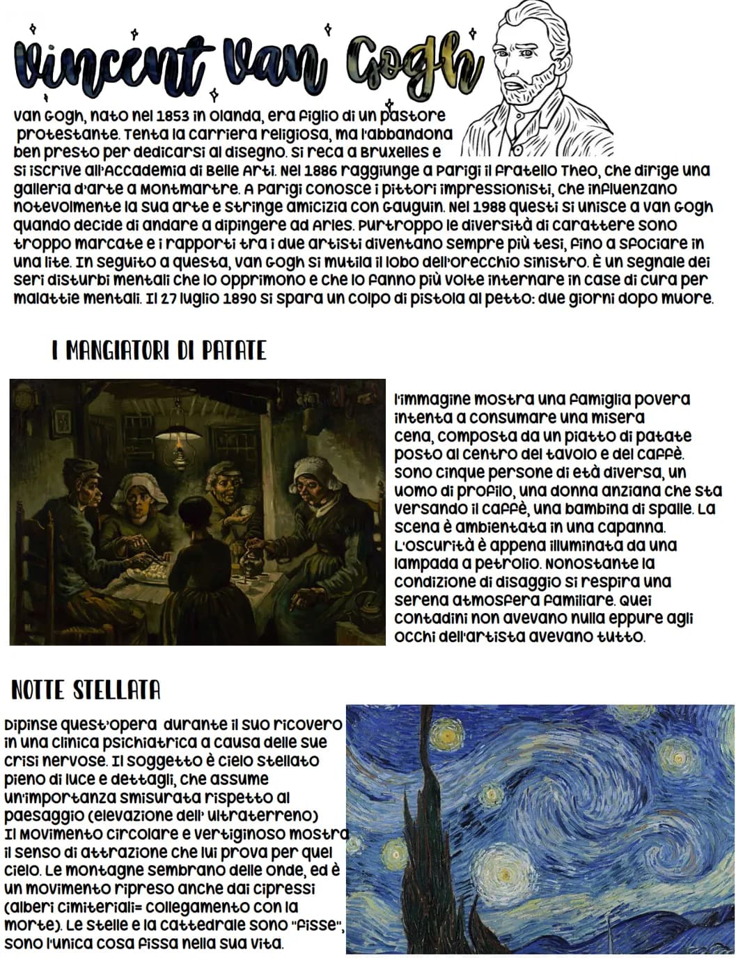 Post impressionismo
se l'Impressionismo era stato la tendenza a rappresentare non un soggetto in particolare,
ma ciò che si presentava agli 