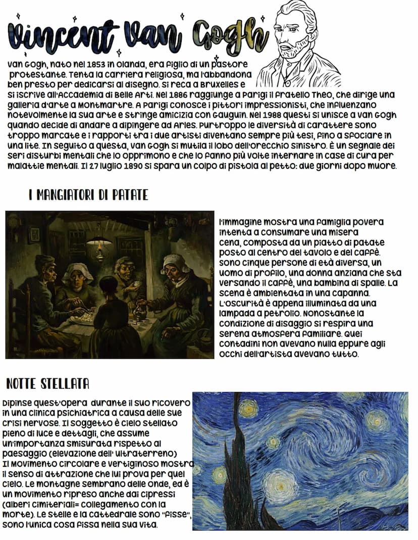 Post impressionismo
se l'Impressionismo era stato la tendenza a rappresentare non un soggetto in particolare,
ma ciò che si presentava agli 