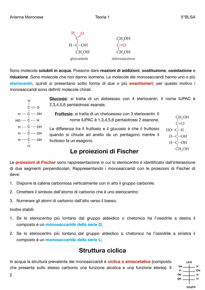 Arianna Moronese
Teoria 1
Le biomolecole
5°BLSA
Le biomolecole sono la componente più significativa dei composti organici presenti negli org