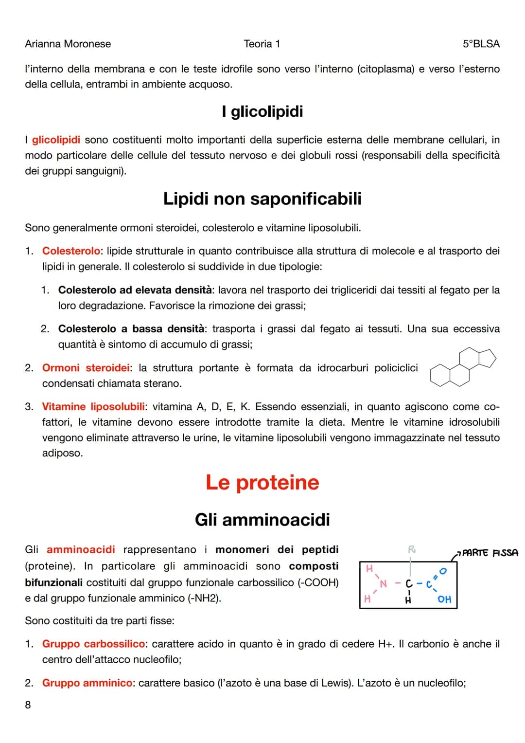 Arianna Moronese
Teoria 1
Le biomolecole
5°BLSA
Le biomolecole sono la componente più significativa dei composti organici presenti negli org