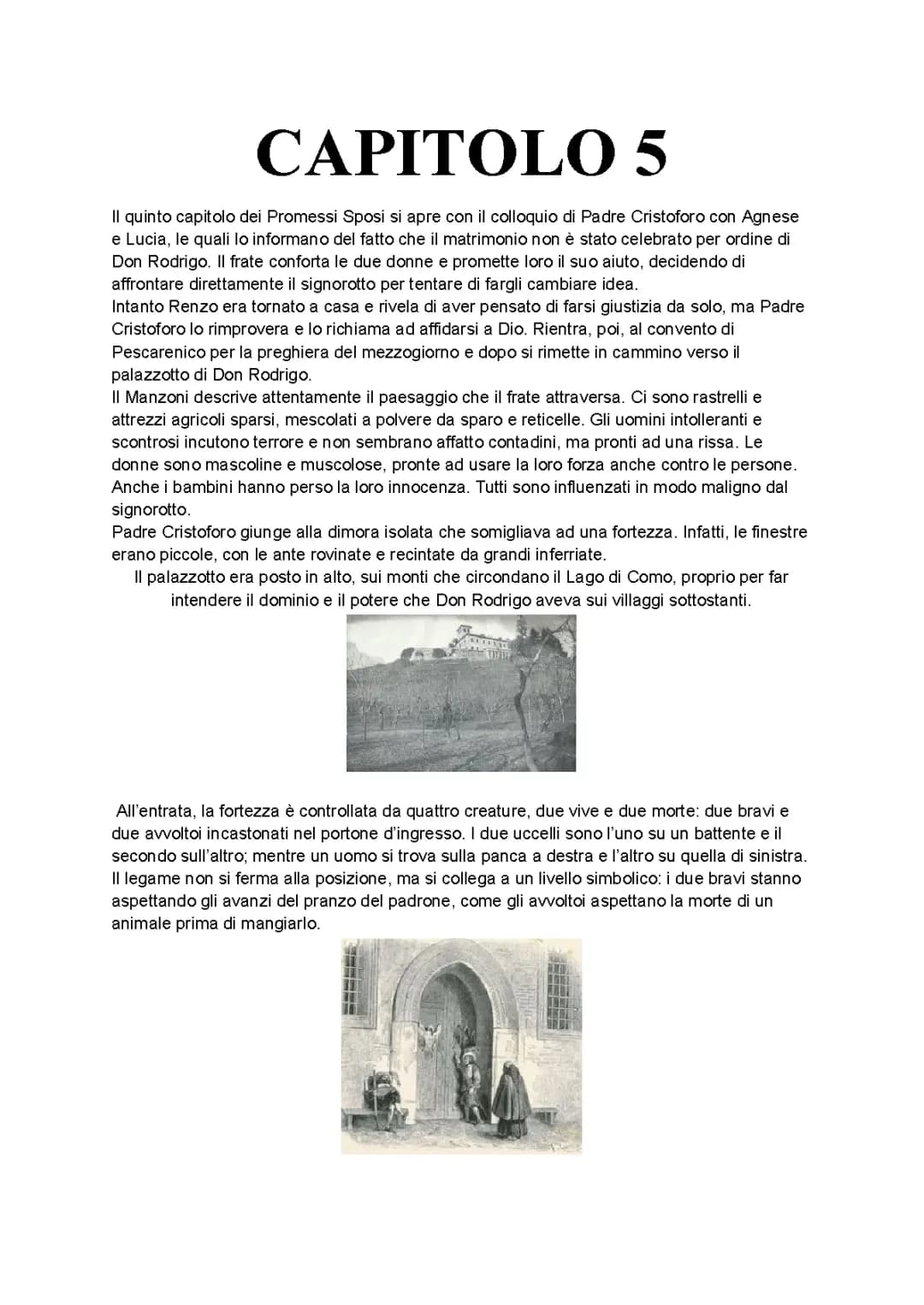 Promessi Sposi capitoli 5-6