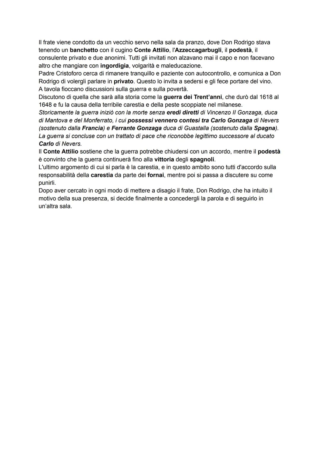 CAPITOLO 5
Il quinto capitolo dei Promessi Sposi si apre con il colloquio di Padre Cristoforo con Agnese
e Lucia, le quali lo informano del 