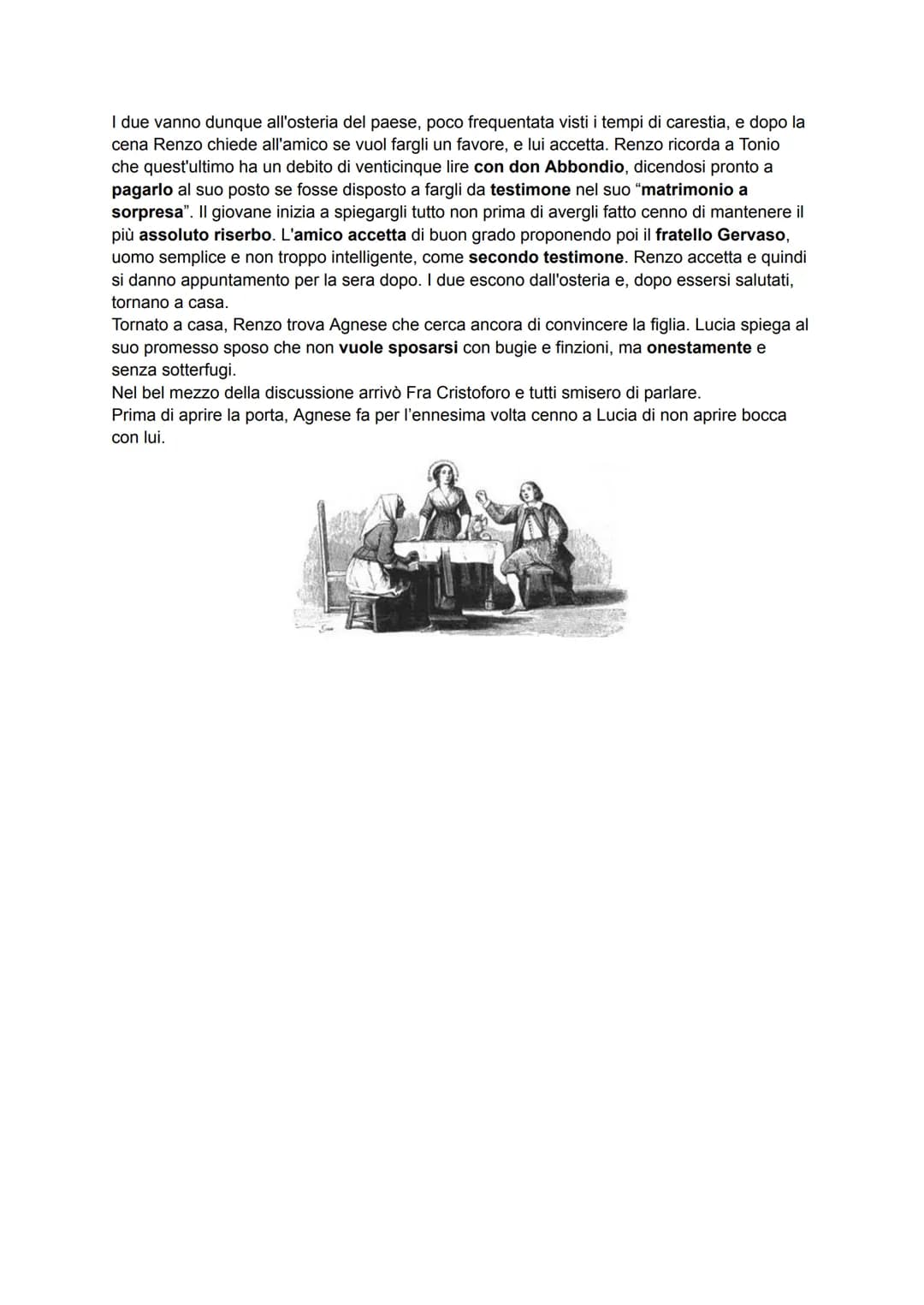 CAPITOLO 5
Il quinto capitolo dei Promessi Sposi si apre con il colloquio di Padre Cristoforo con Agnese
e Lucia, le quali lo informano del 
