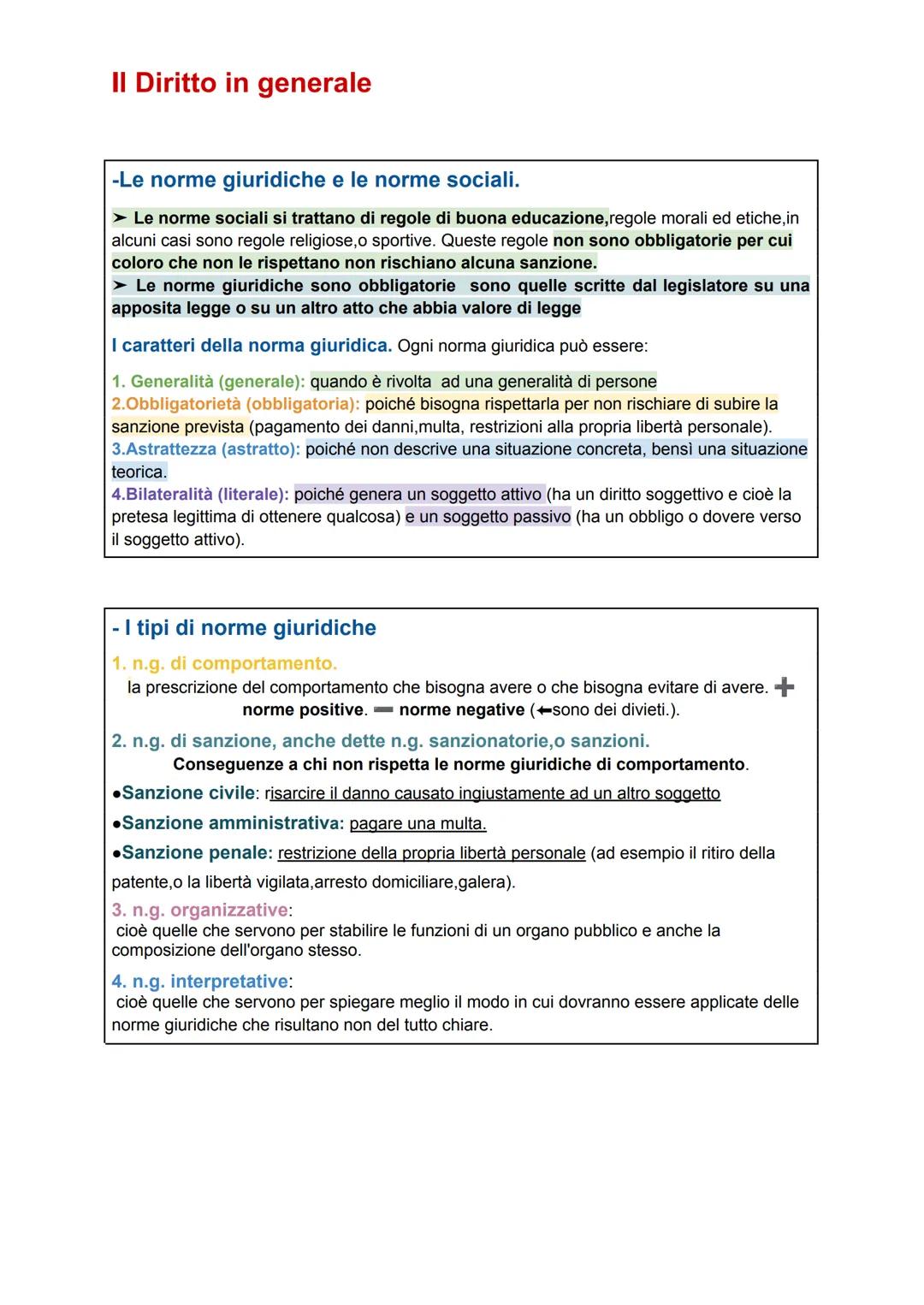 Diritto in generale