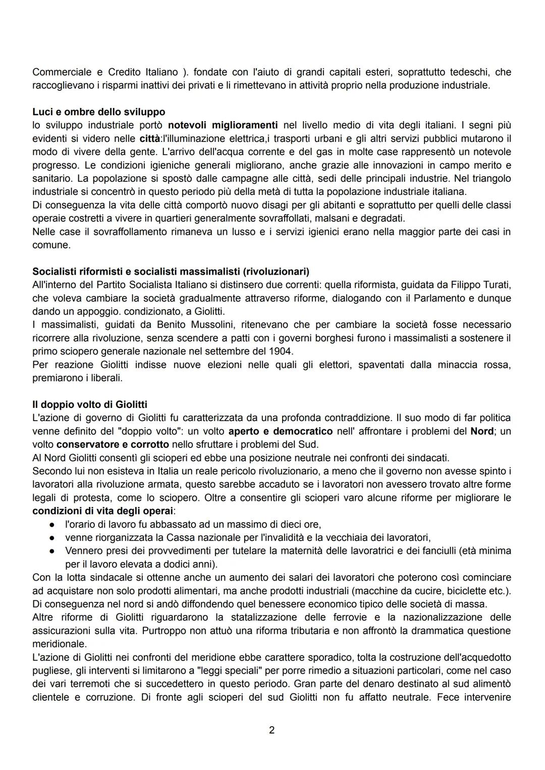 L'età giolittiana (1901-1914)
La società di massa
La massa è dunque un insieme omogeneo in cui i singoli individui scompaiono rispetto al gr
