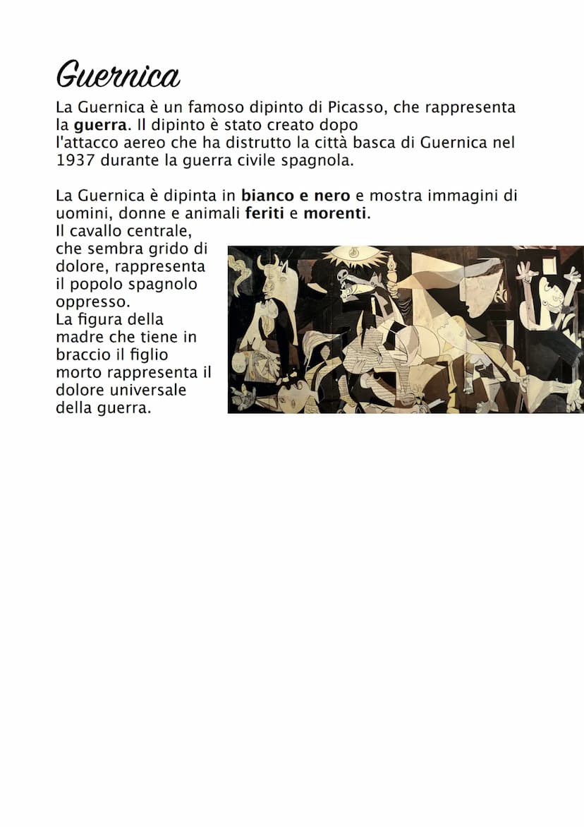 Cubismo
Il cubismo è un movimento artistico del XX secolo i cui
esponenti sono Pablo Picasso e Georges Braque. Questa
nuova corrente rivoluz
