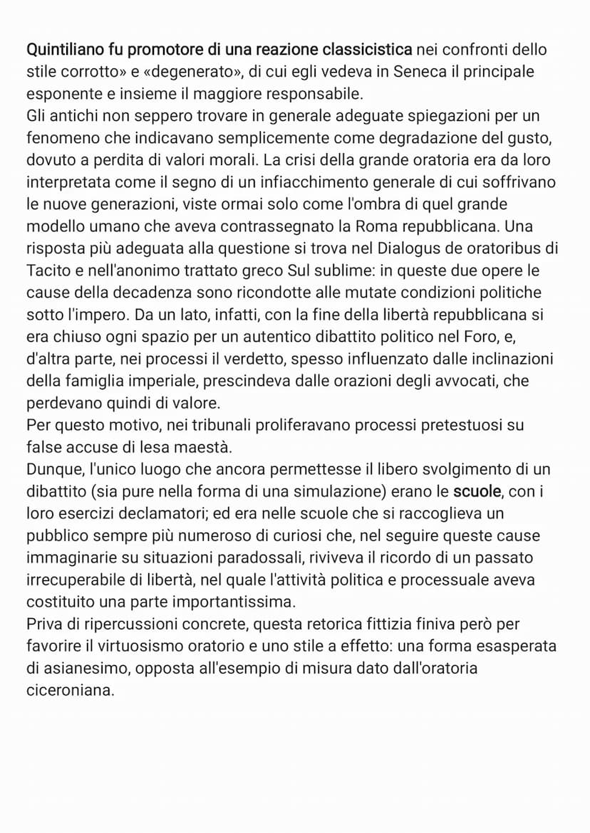 QUINTILIANO:
Quintiliano è stato un oratore romano e un maestro di retorica, il primo ad
essere stipendiato dallo stato.
Nasce nel 35 d.C. i