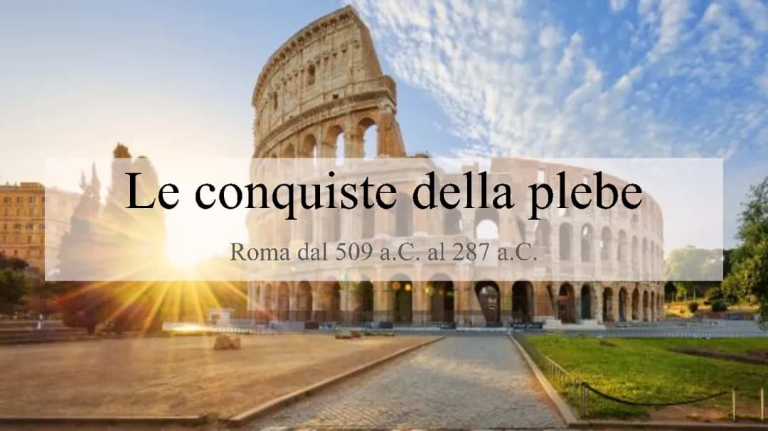 La conquista delle plebe
