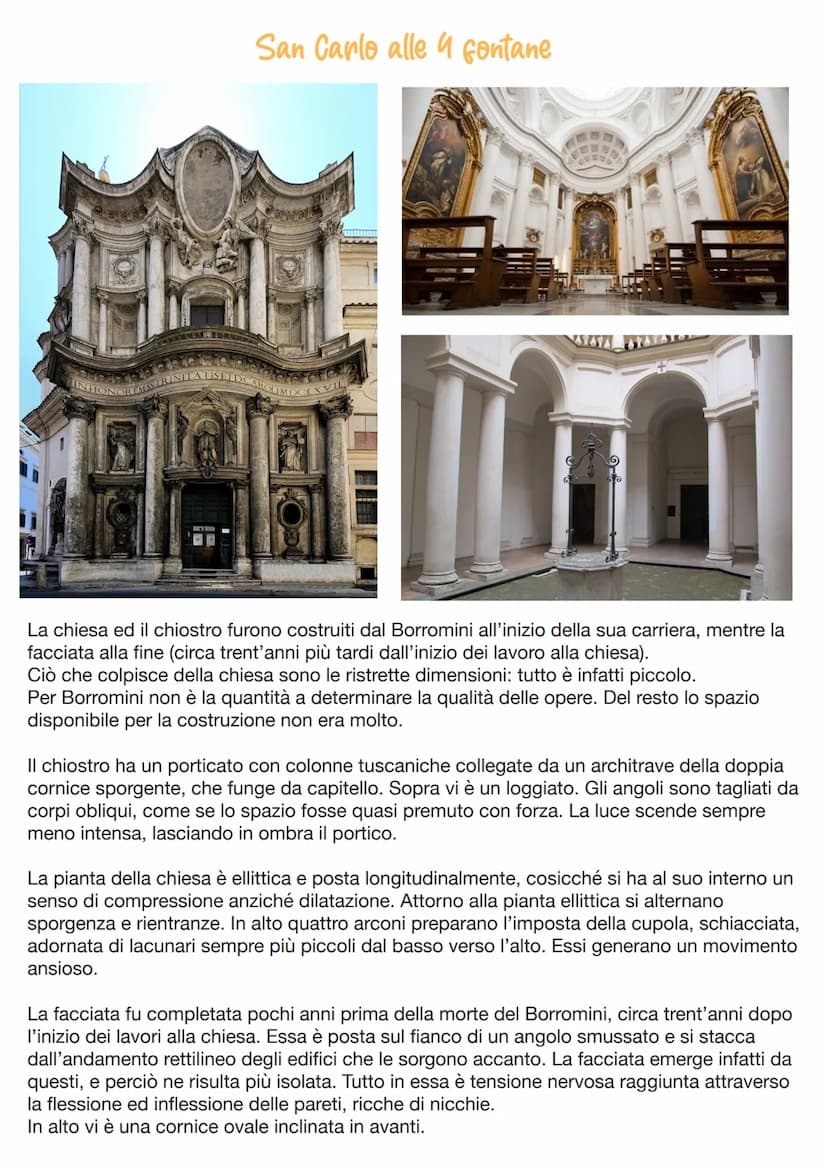 Francesco Borromini
Francesco Castelli più conosciuto come
Borromini, nacque a Bissone, sul lago di
Lugano nel 1599.
Giovanissimo si trasfer