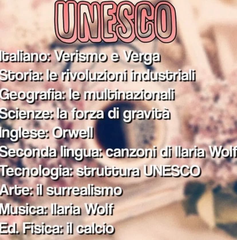 SURREALISMO
Italiano:Luigi Pirandello
Storia:La seconda guerra mondiale
Geografia:L'America
Scienze:il cervello e la psicoanalisi di Freud
I