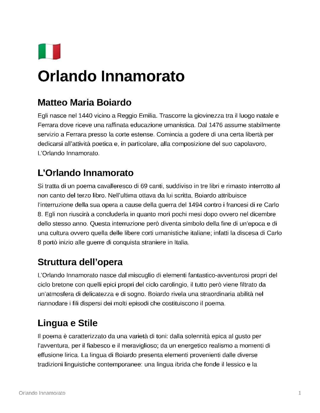 Orlando Innamorato