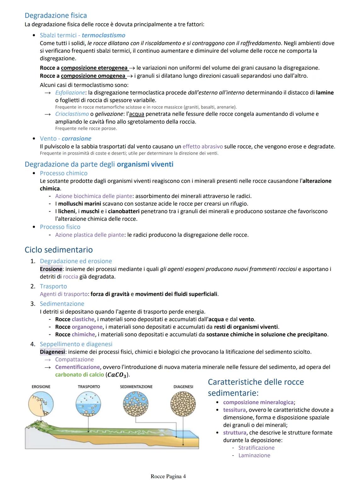 # Rocce

Roccia → aggregato solido e compatto di uno o più minerali.

La genesi distingue le rocce in tre categorie:

*   rocce magmatiche o