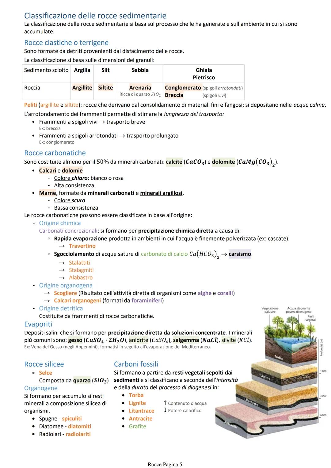 # Rocce

Roccia → aggregato solido e compatto di uno o più minerali.

La genesi distingue le rocce in tre categorie:

*   rocce magmatiche o