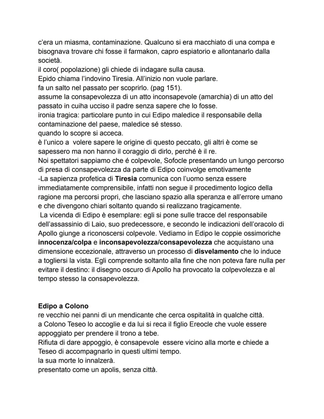 Sofocle
Probabilmente nacque a Colono, quartiere di Atene da una famiglia benestante
che gli consentì di frequentare studi importanti e di f