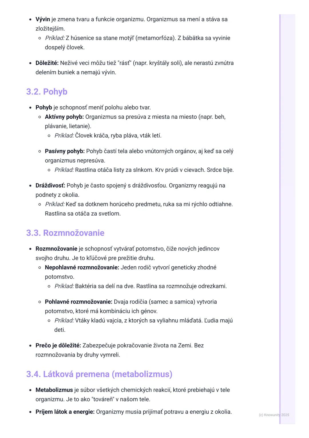 # Základné znaky života

1. Úvod do základných znakov života

Dnes si píšem poznámky o tom, čo robí niečo živým. V biológii je dôležité vedi