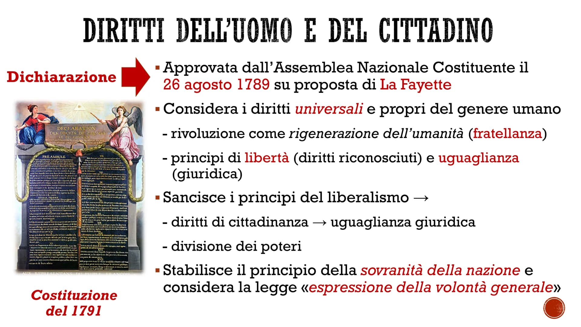 Sarcina
LA RIVOLUZIONE
FRANCESE
La fase monarchico-costituzionale (1789-1792) LA CONVOCAZIONE DEGLI STATI GENERALI
■
Su pressione della nobi