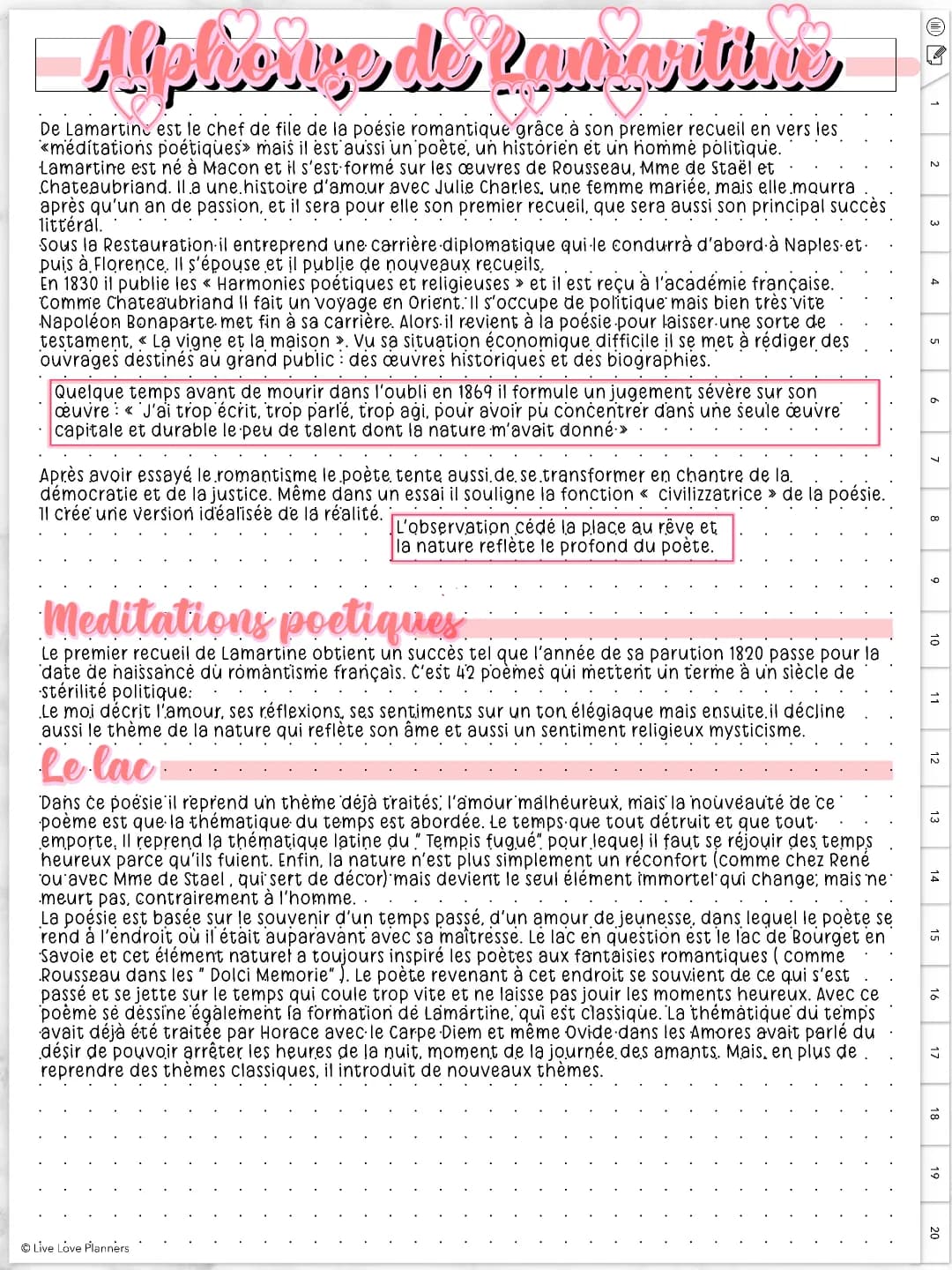 Alphonse de Lamartine: Poète Français - Biographie et Œuvres