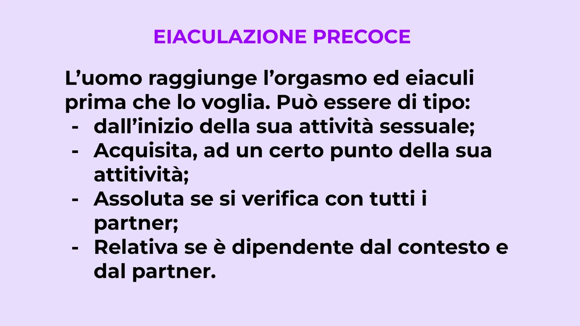# EDUCAZIONE
# SESSUALE # Tube di Falloppio

Ovarie

Utero

Cervice

Vagina

Vulva Prepuzio

Clitoride

Grandi labbra

Meato uretrale

Labbr