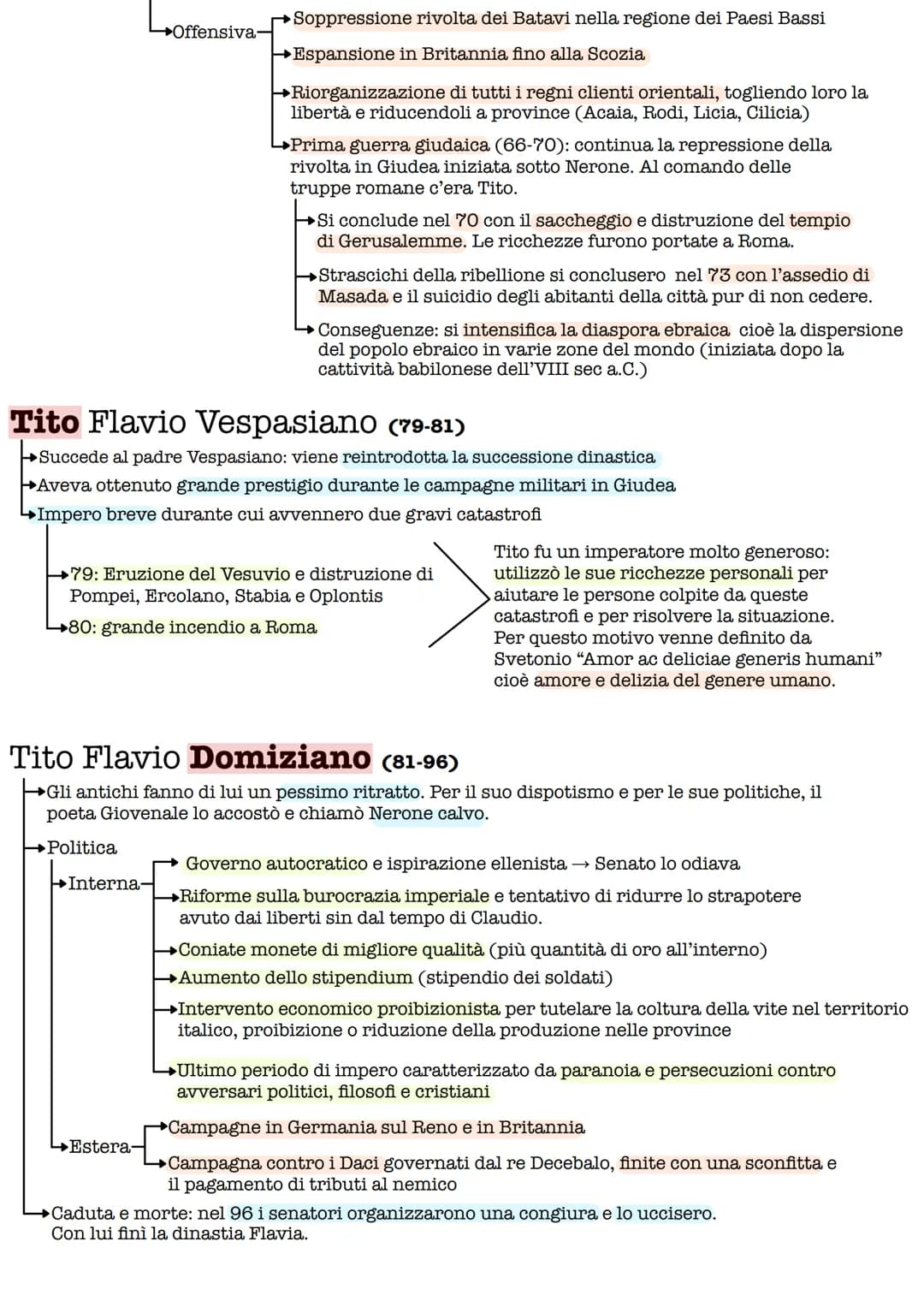 Anno dei quattro imperatori (69 d.C)
Definito dallo storico Tacito come
"il lungo anno"
Con la morte di Nerone inizia un periodo di guerra c