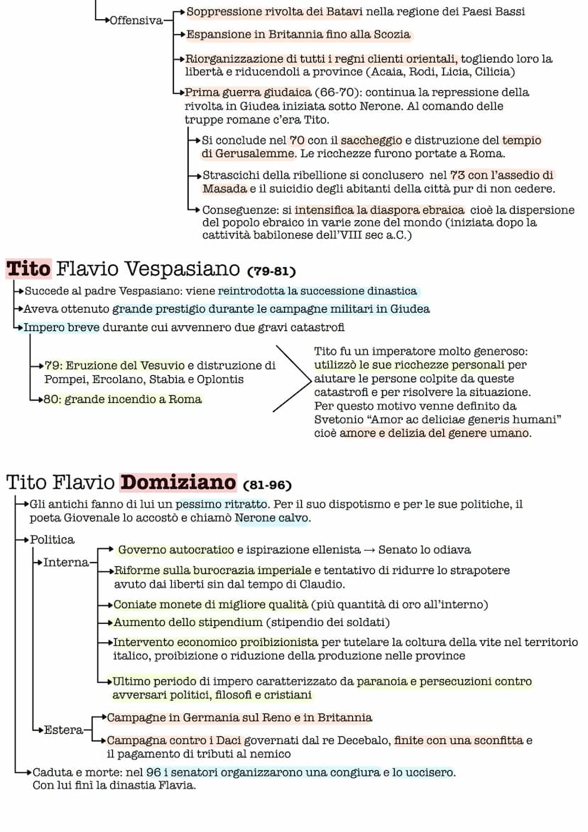 Anno dei quattro imperatori (69 d.C)
Definito dallo storico Tacito come
"il lungo anno"
Con la morte di Nerone inizia un periodo di guerra c