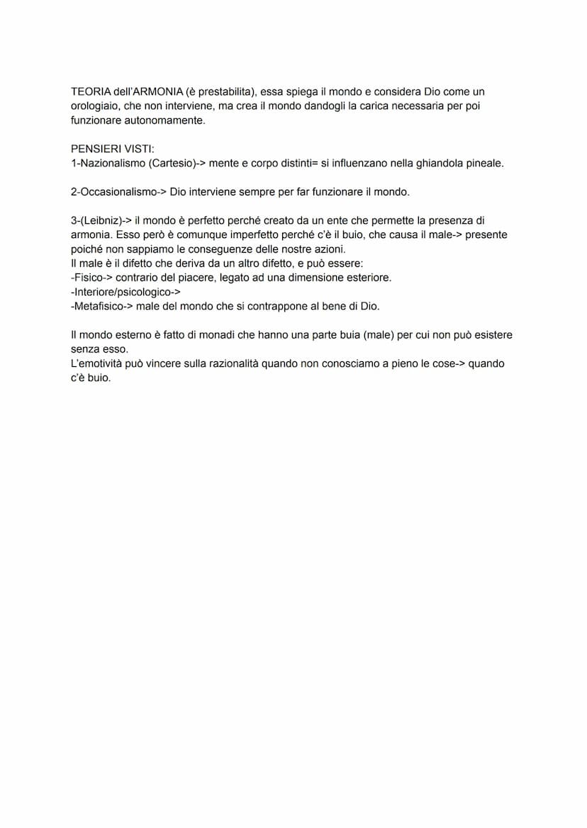 DOPO CARTESIO:
Cartesiani: sono nazionalisti (come Spinoza) seguono la già di Cartesio ma non condividono
tutto.
Anticartesiani: occasionali
