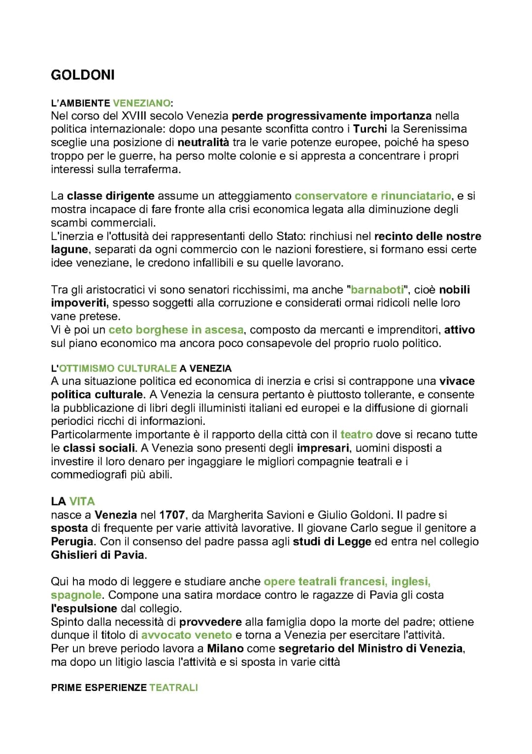 GOLDONI