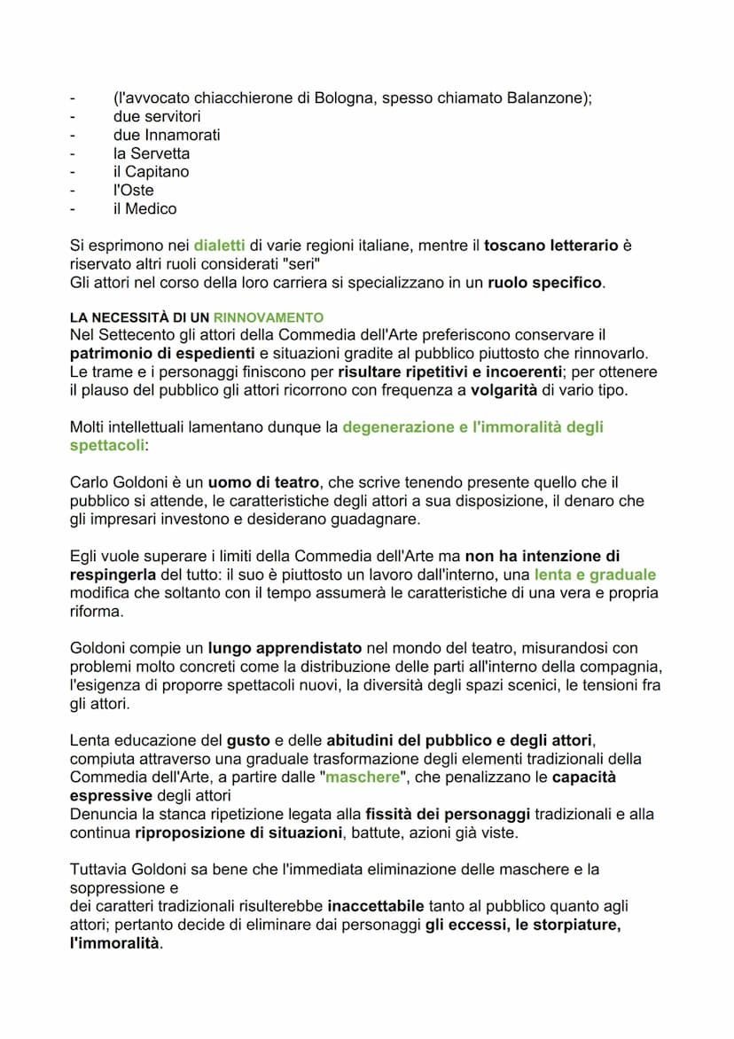 GOLDONI
L'AMBIENTE VENEZIANO:
Nel corso del XVIII secolo Venezia perde progressivamente importanza nella
politica internazionale: dopo una p