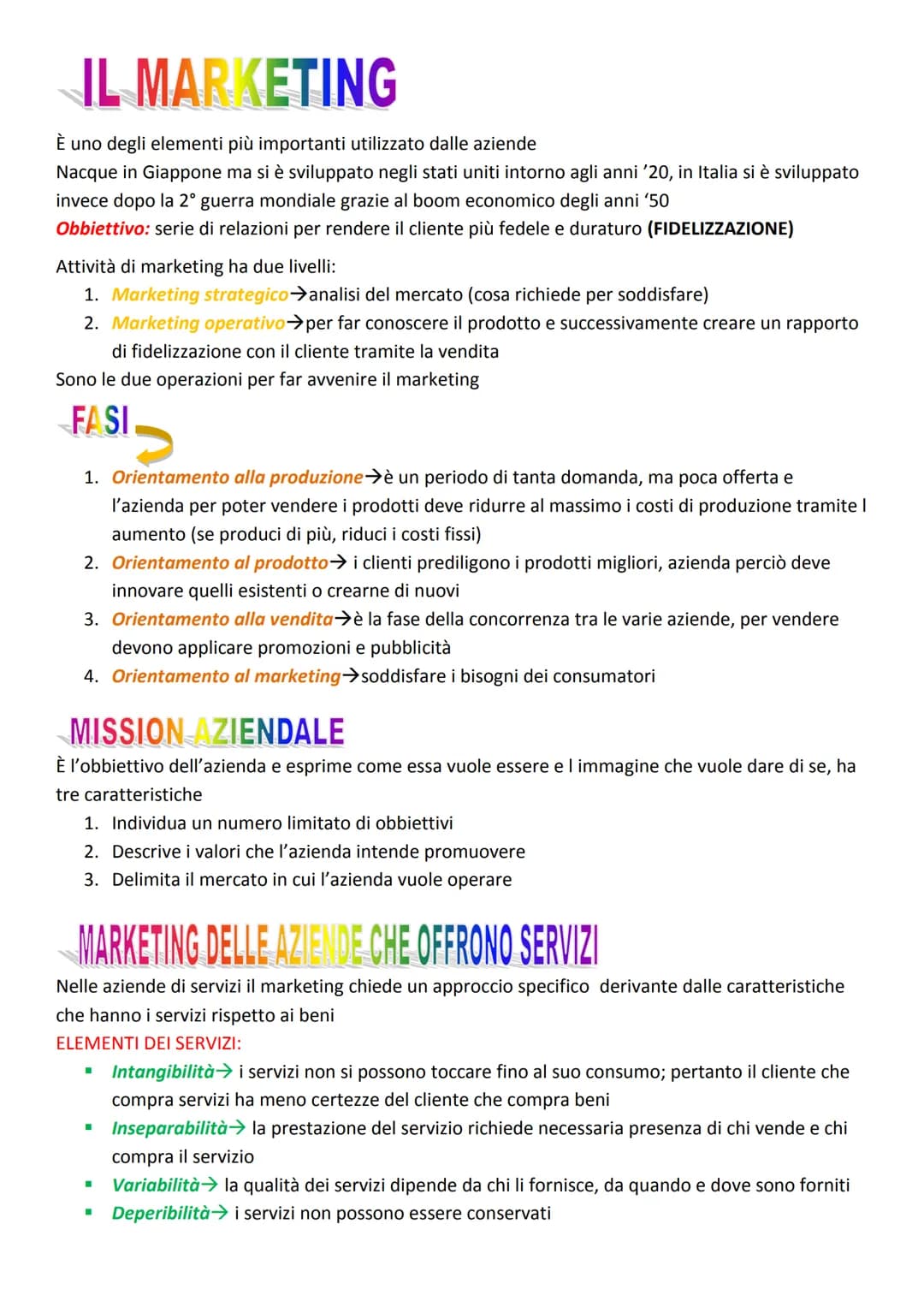 # IL MARKETING

È uno degli elementi più importanti utilizzato dalle aziende

Nacque in Giappone ma si è sviluppato negli stati uniti intorn