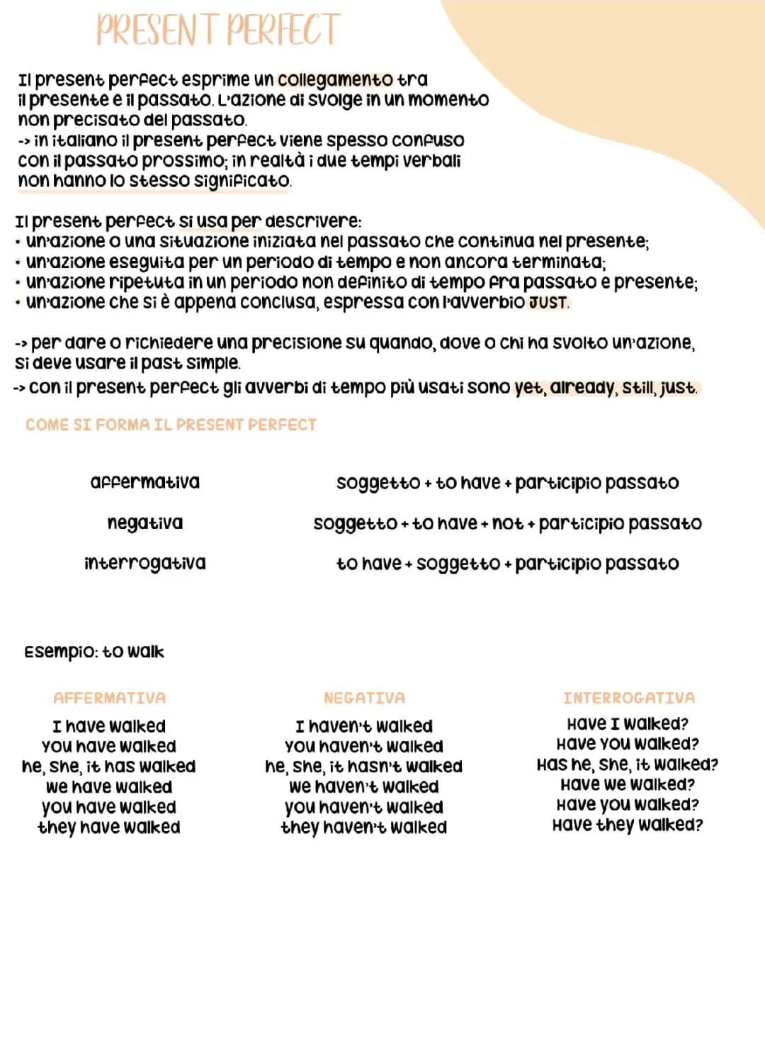 present perfect