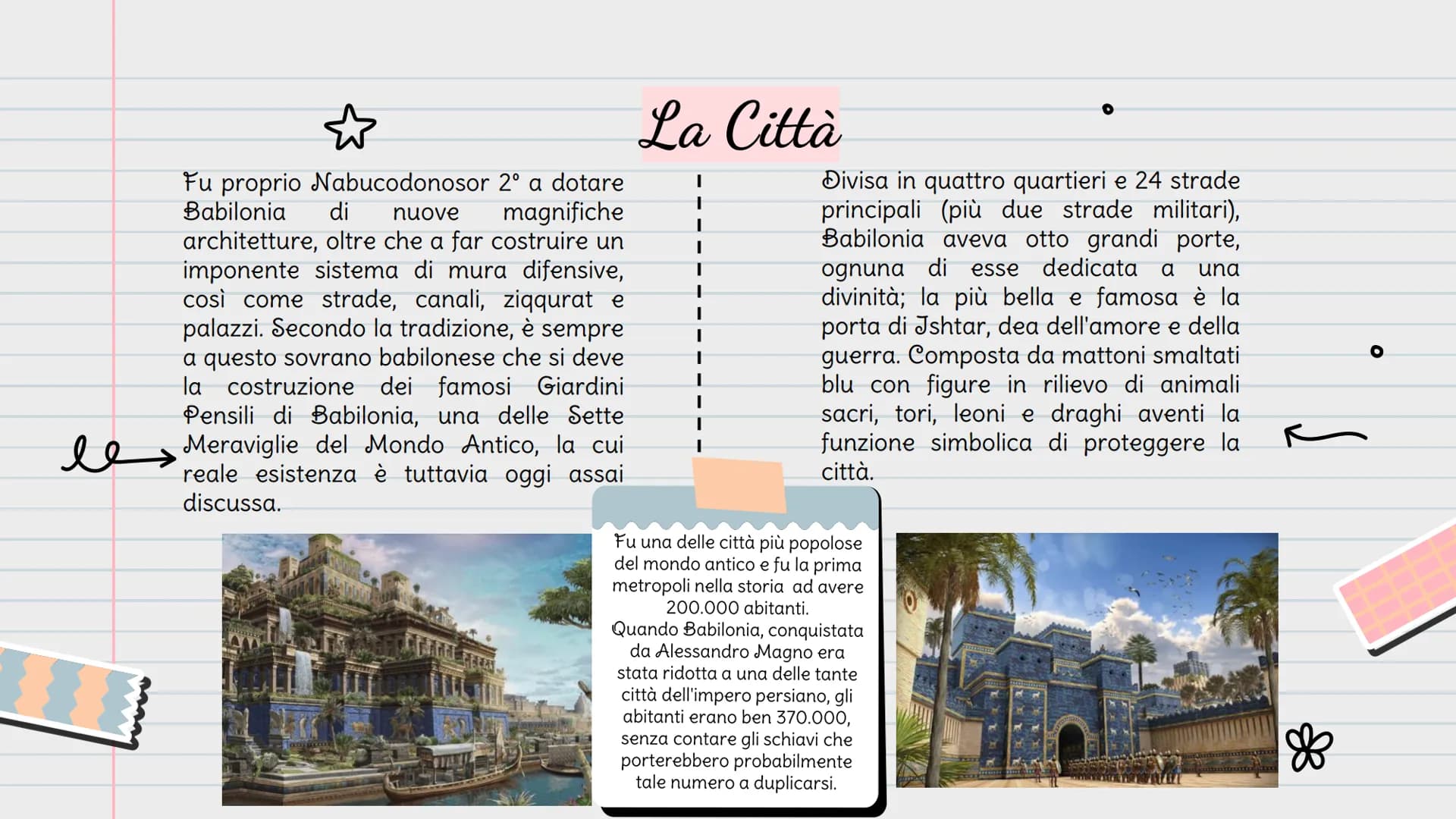 ☆
les
❀
Cocco
O
O
BABILONIA
C O
les
O
Dove si trova?
è situata nell'ampia pianura
fertile che si estende tra i
fiumi Tigri ed Eufrate, in
un