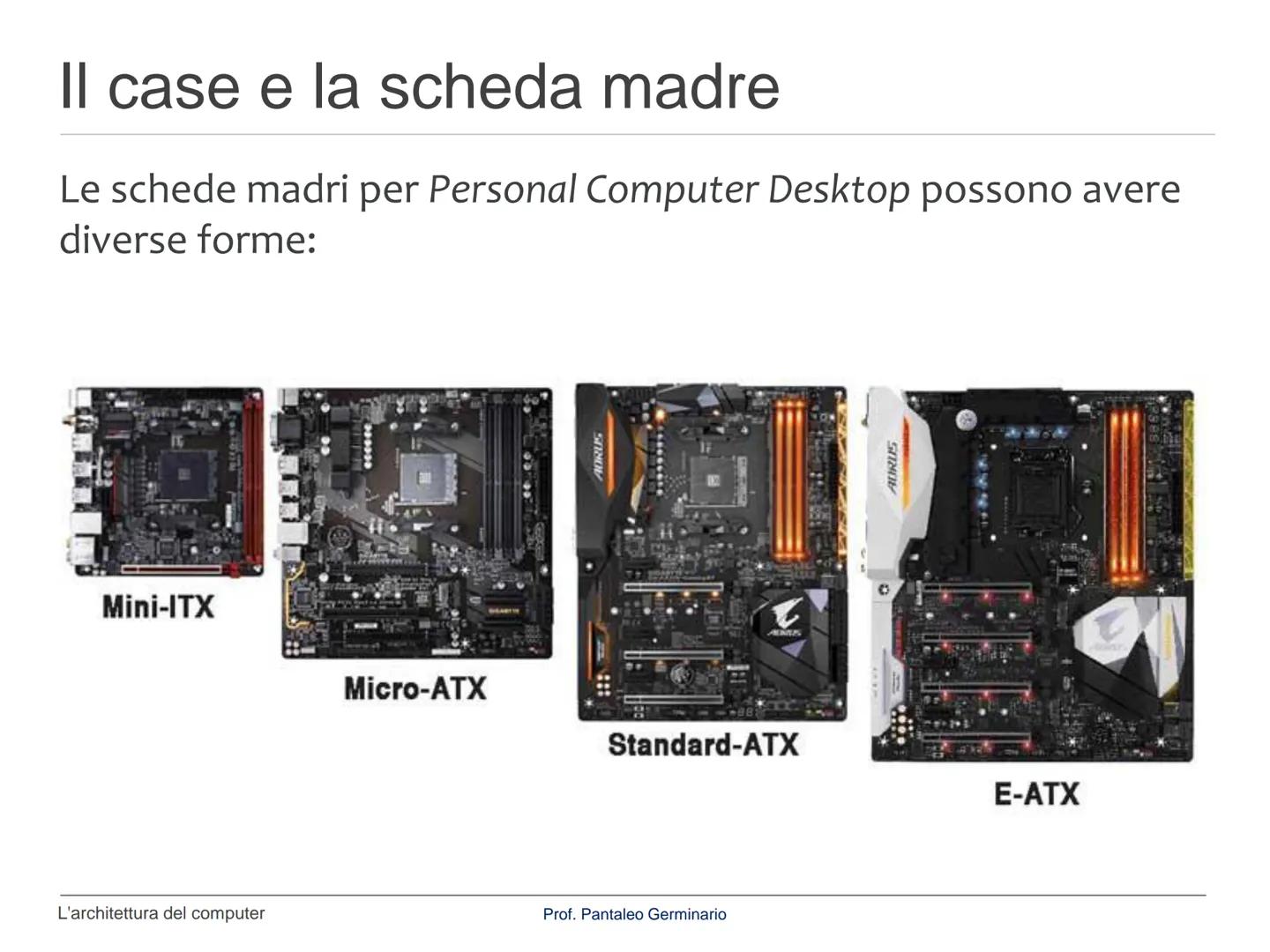 Informatica
L'architettura del computer Il computer
Il computer è una macchina costituita da dispositivi di diversa
natura (meccanici, elett