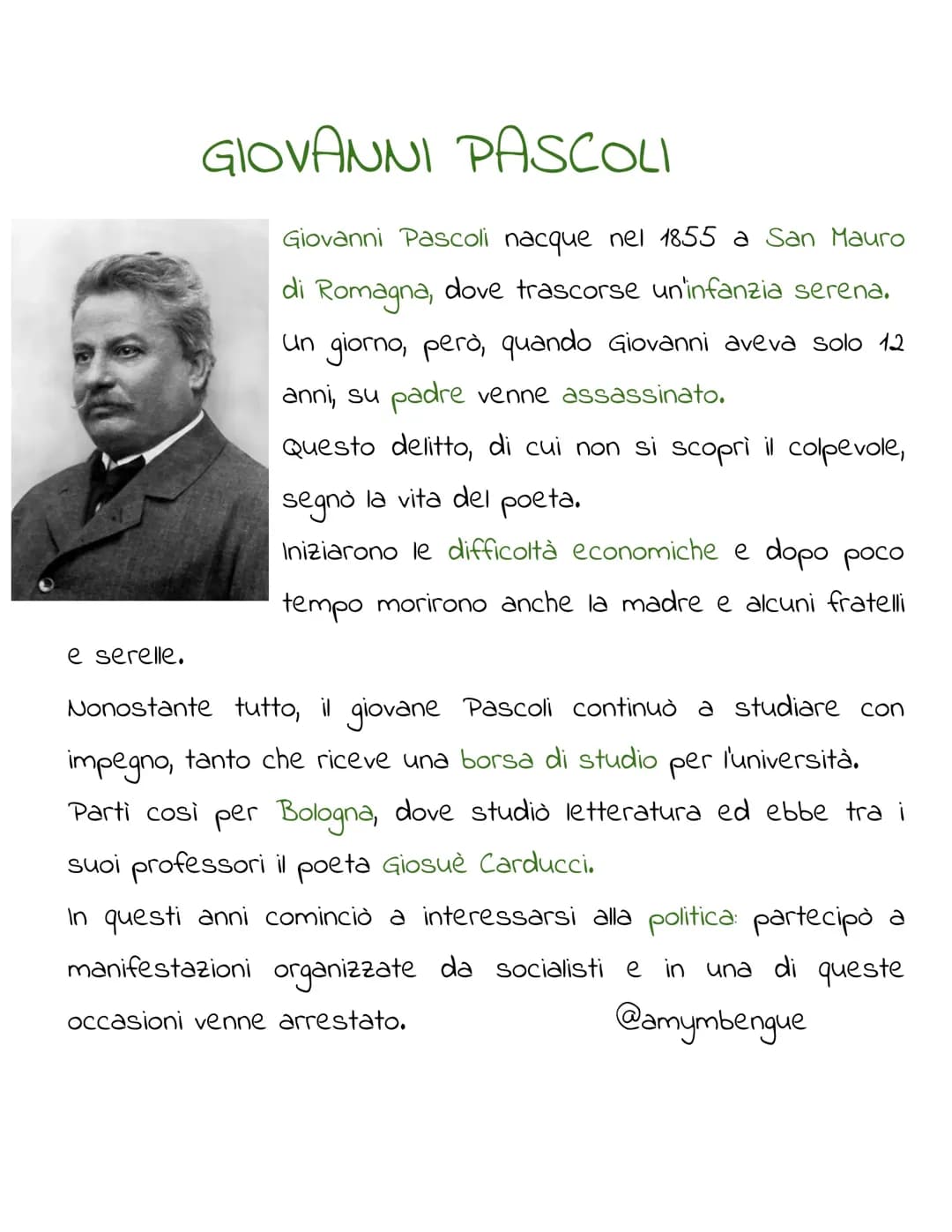 GIOVANNI PASCOLI