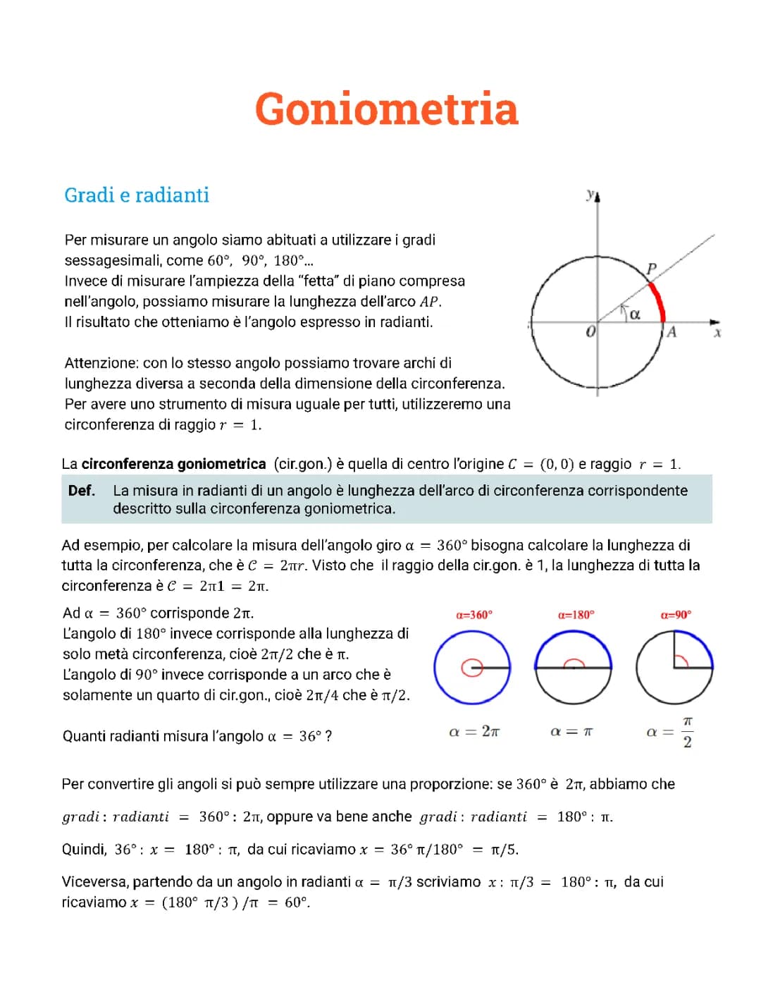 goniometria 