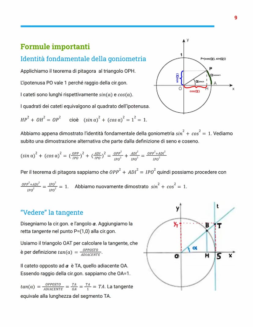 Goniometria
Gradi e radianti
Per misurare un angolo siamo abituati a utilizzare i gradi
sessagesimali, come 60°, 90°, 180°...
Invece di misu