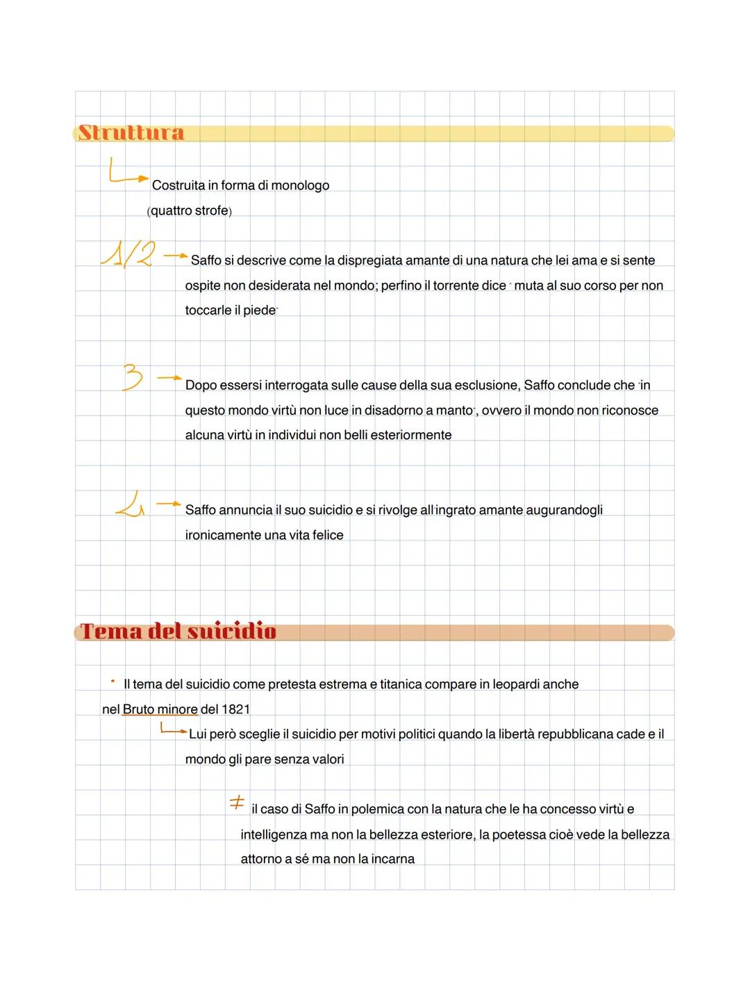 L'ultimo canto di Saffo 1822
Era una poetessa vissuta nel settimo secolo a. C.
Leopardi compone L'ultimo canto di Saffo nel 1822
*Stilistica