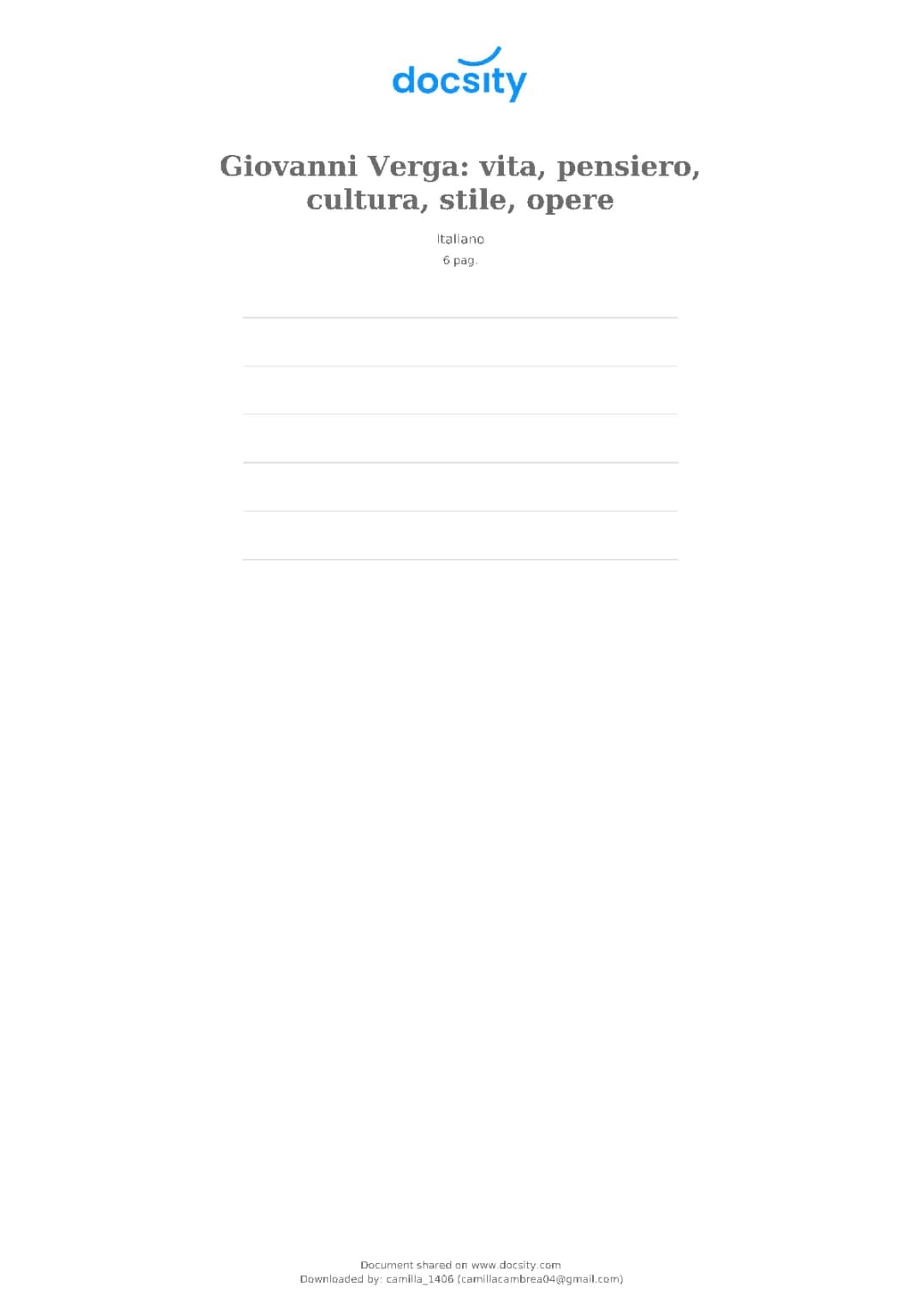 Giovanni Verga: Vita e Opere per Ragazzi - Sintesi e Mappa Concettuale