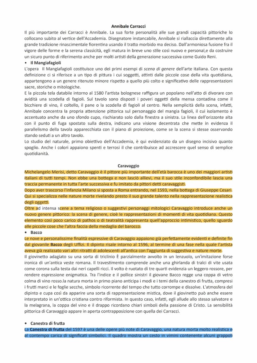 Arte Barocca
Il Seicento è stato il secolo della controriforma cattolica e l'arte ne diviene lo strumento educativo, il suo
scopo è di istru