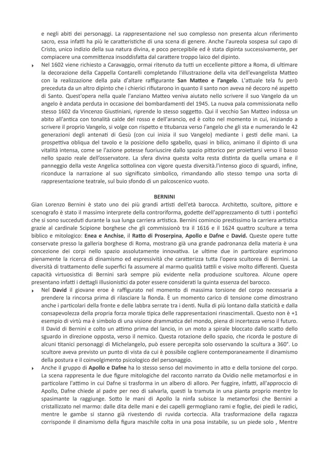 Arte Barocca
Il Seicento è stato il secolo della controriforma cattolica e l'arte ne diviene lo strumento educativo, il suo
scopo è di istru
