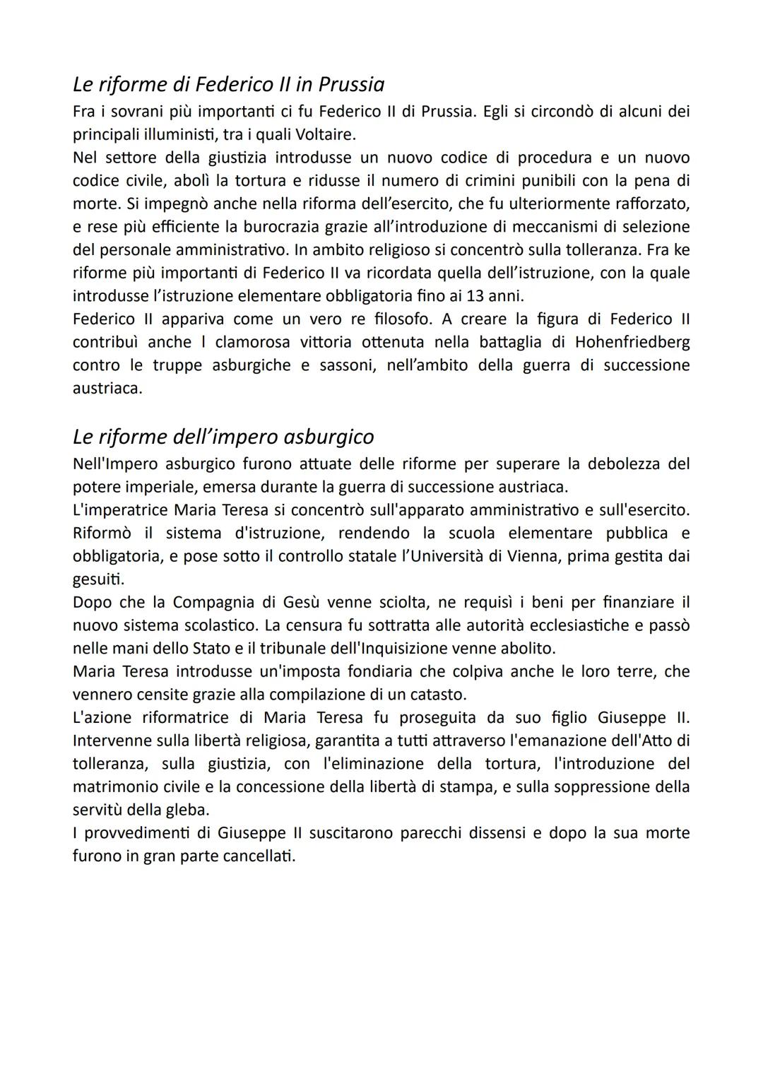 L'ILLUMINISMO
I cardini dell'Illuminismo
Nell'Europa del Settecento si sviluppò un movimento destinato a modificare il modo
di pensare e int