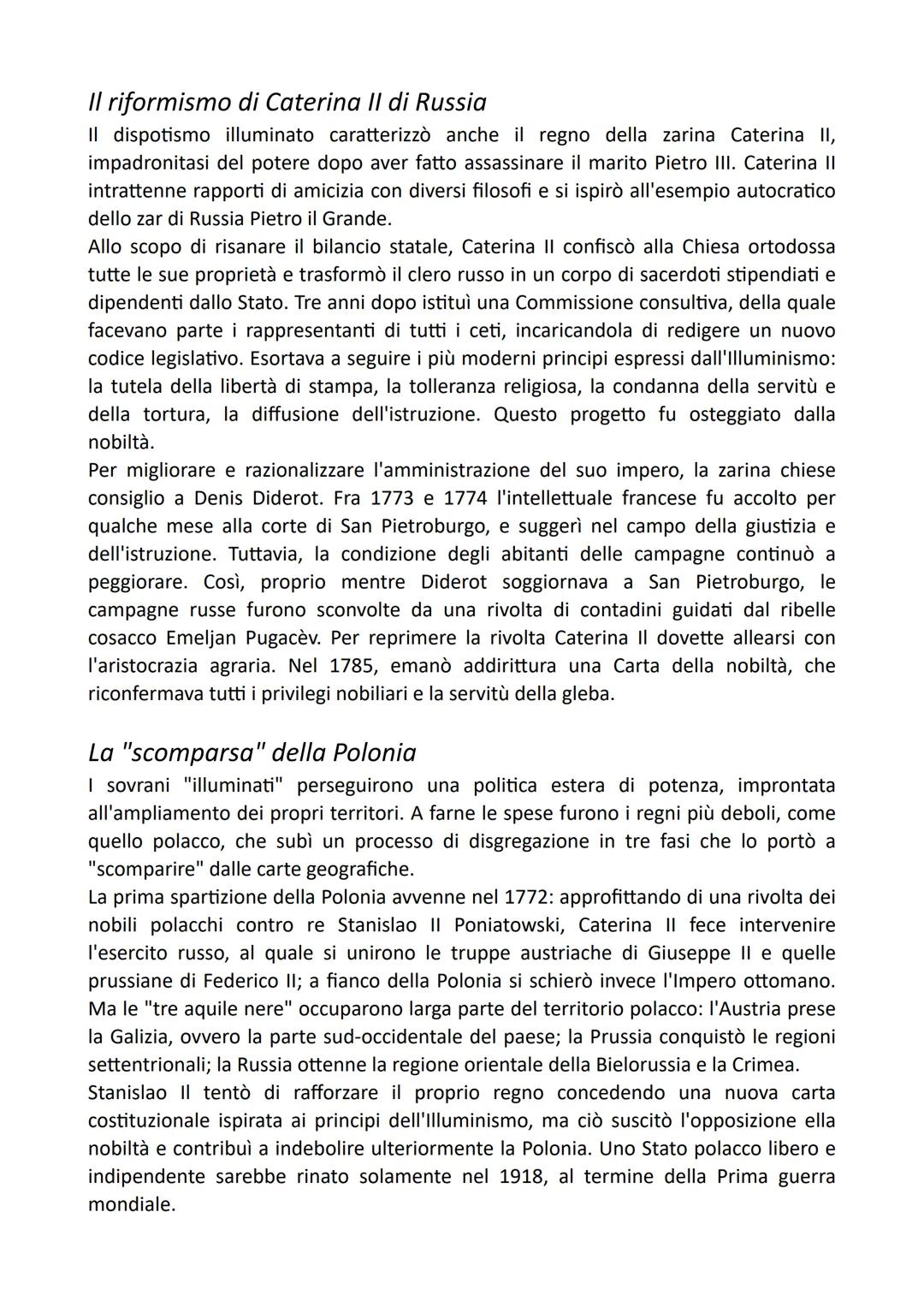 L'ILLUMINISMO
I cardini dell'Illuminismo
Nell'Europa del Settecento si sviluppò un movimento destinato a modificare il modo
di pensare e int