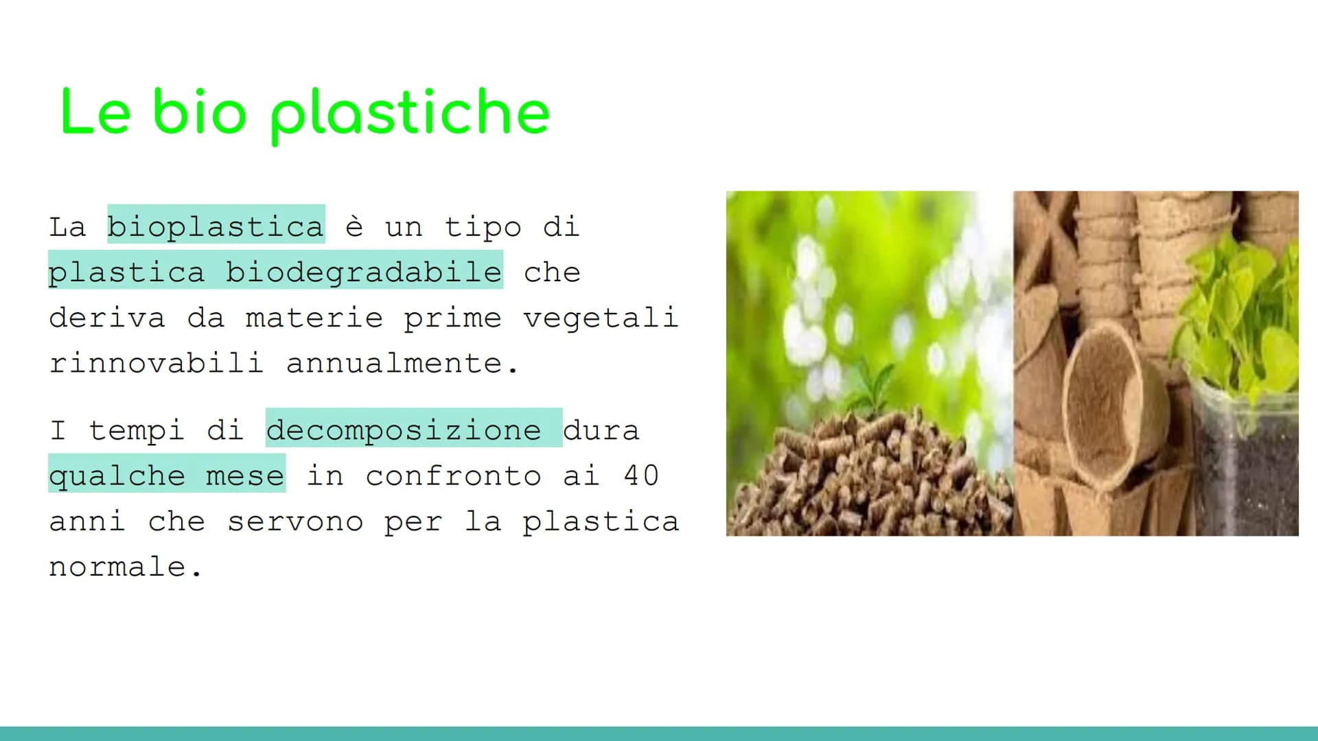 LA PLASTICA Cos'è la plastica e da cosa è formata
La plastica è un composto inorganico, formato da polimeri
derivati dal petrolio.
Polimeri: