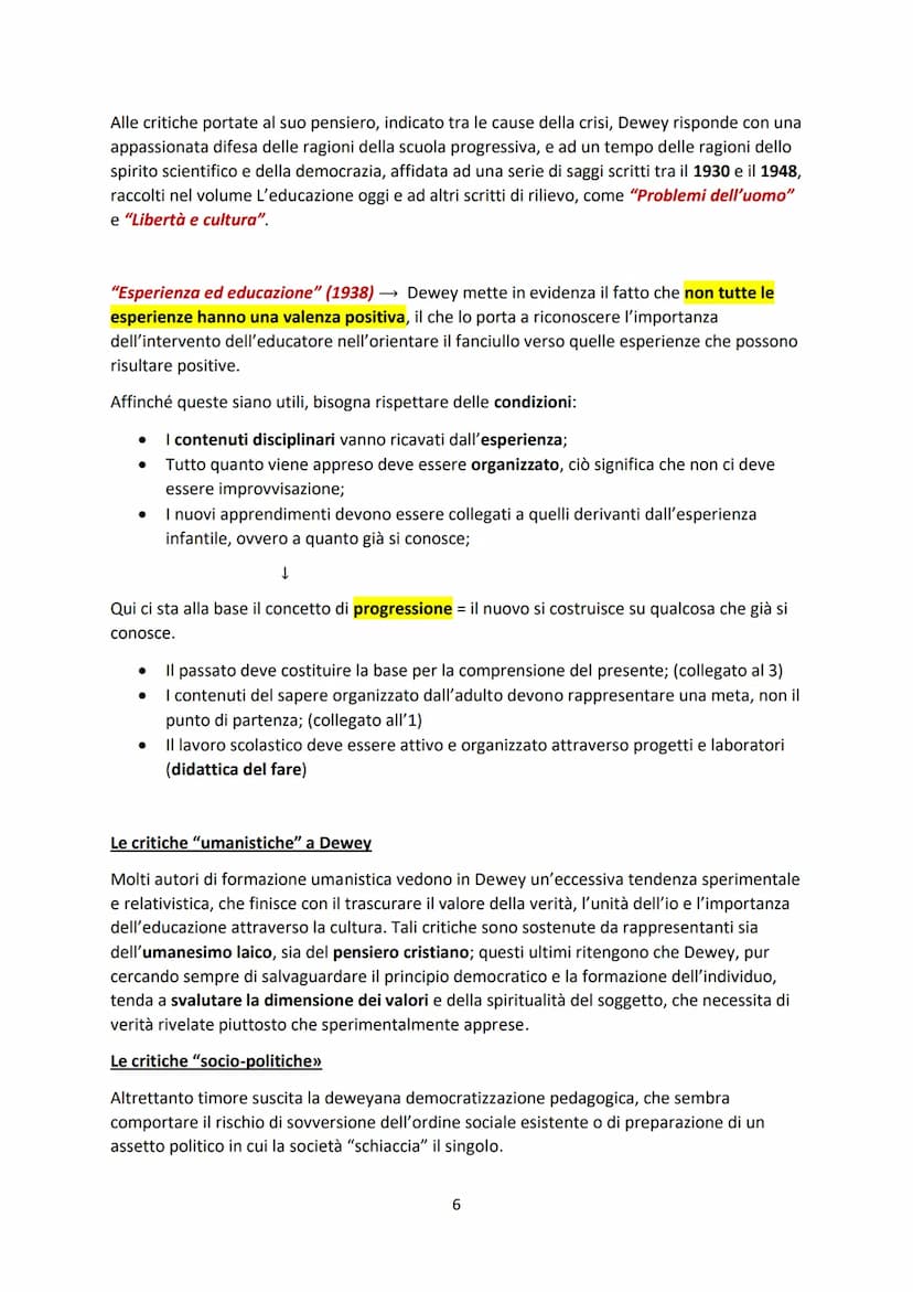 L'attivismo pedagogico
Che cos'è?
Con il termine attivismo ci riferiamo ad un insieme di studi
e di esperienze che vanno di pari passo e olt