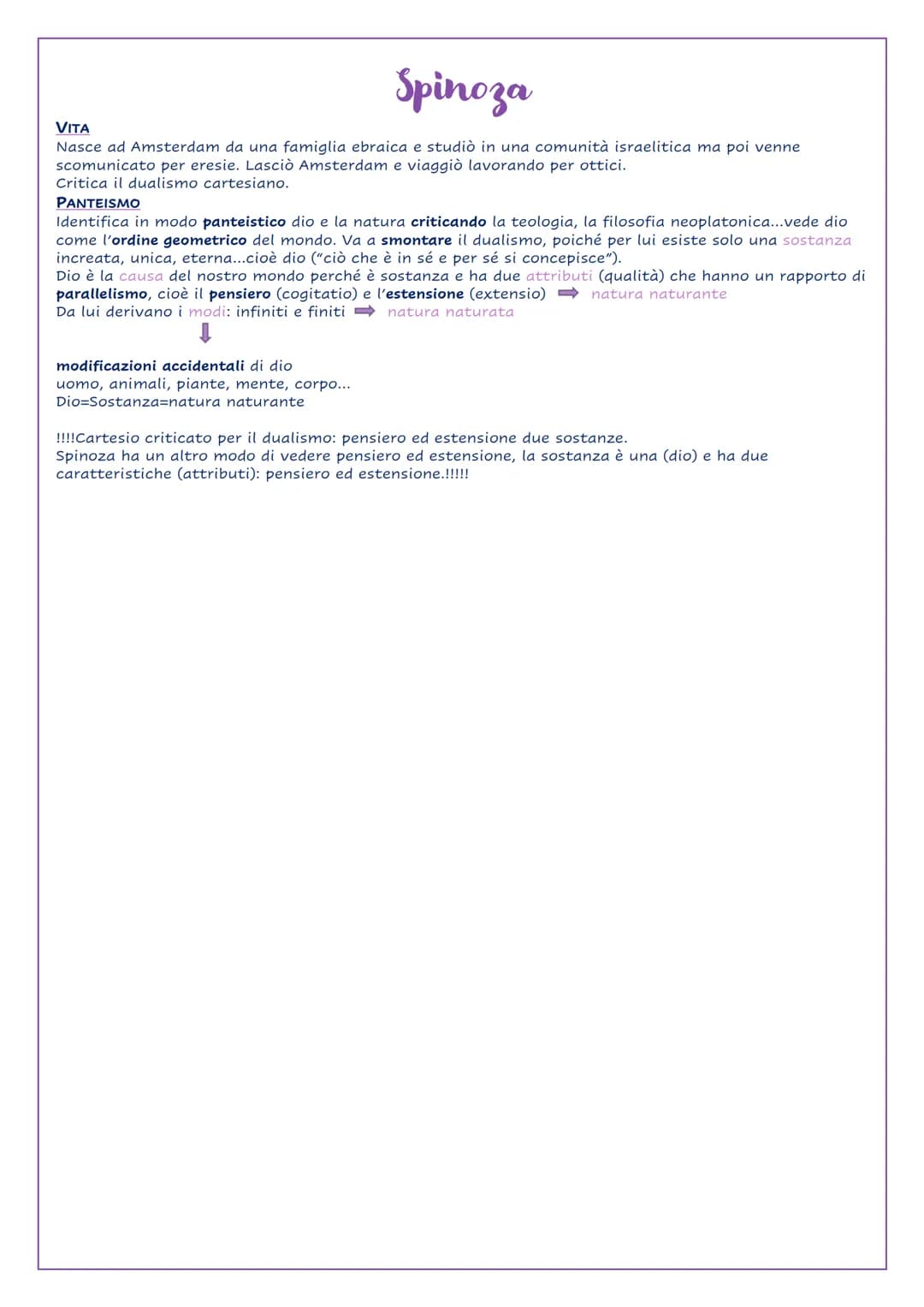 Cartesio
Il razionalismo: una nuova corrente che ritiene che sia il pensiero a "fondare" l'essere e del quale lui è il
massimo esponente.
VI