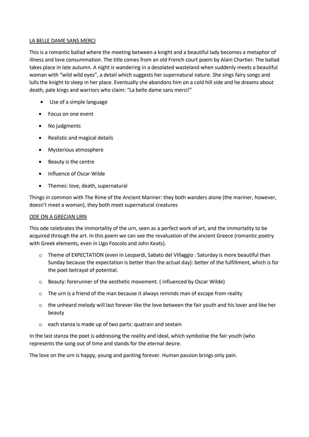 JOHN KEATS
John Keats was born in London in 1795 in a modest family. He was the first of five children and he attended
a private school wher