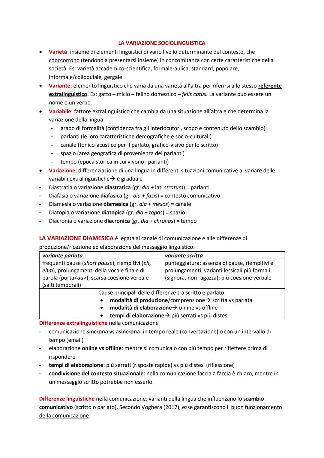 LA VARIAZIONE DELLA LINGUA
IL DIALETTO è una lingua locale, identifica un'identità (italiano → nazionale) e deriva dalle
popolazioni residen