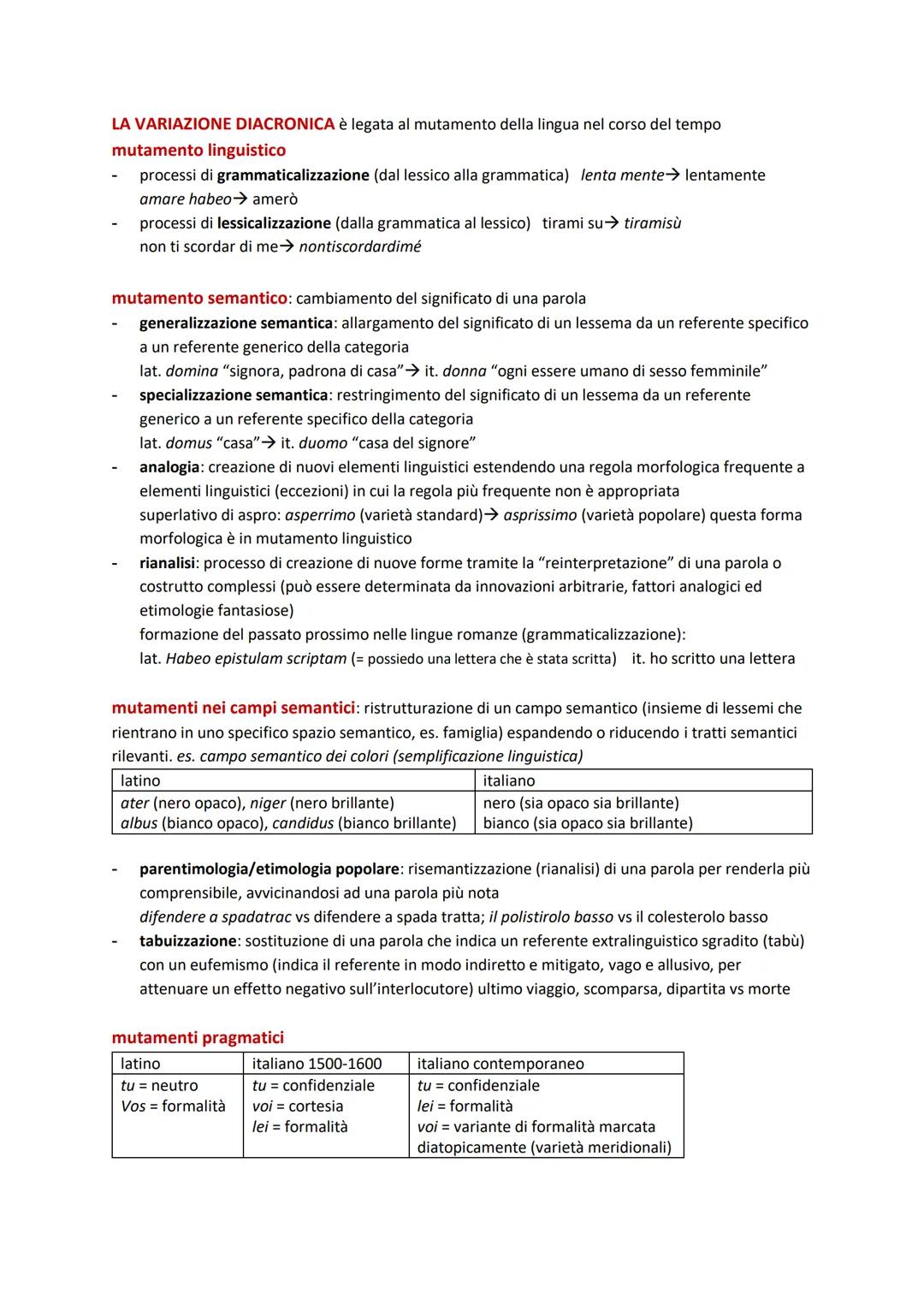 LA VARIAZIONE DELLA LINGUA
IL DIALETTO è una lingua locale, identifica un'identità (italiano → nazionale) e deriva dalle
popolazioni residen